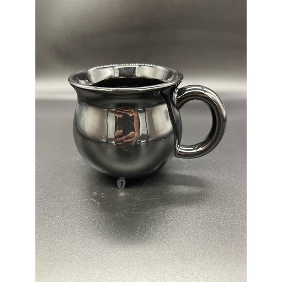 Harry Potter Cauldron Footed Black & Gold H Coffee Mug Cup Warner Bros. - Picture 2 of 5